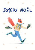 Renard joyeux pour un No&euml;l festif
